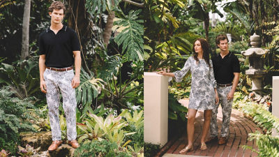 models in black and white clothes