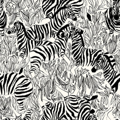 black and white zebra print
