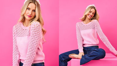 models wearing pink