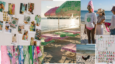 model wearing boucle