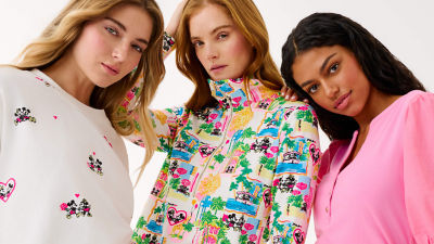 models wearing disney prints