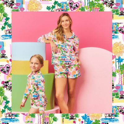 models wearing disney prints