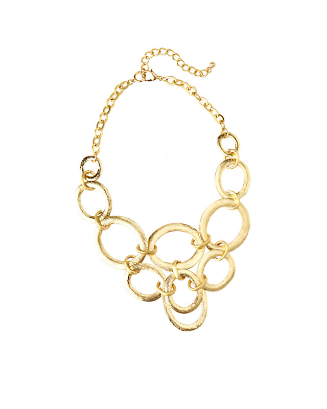 Ringleader Statement Necklace, Gold Metallic, large - Lilly Pulitzer