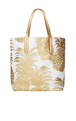 Lilly pulitzer gold tote sale