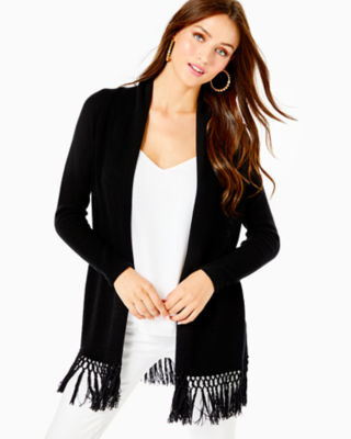 Tatum Long Fringe Hem Cardigan, , large - Lilly Pulitzer