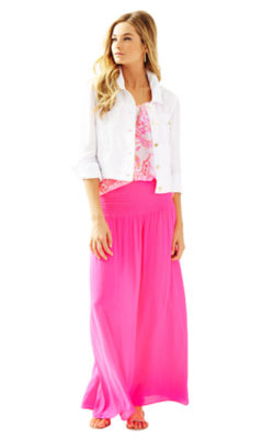 Seaspray Linen Jacket, Resort White, large image 3 - Lilly Pulitzer