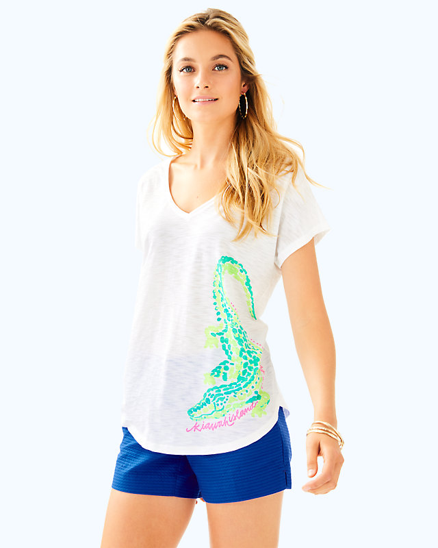 Colie T-Shirt, Multi Kiawah Destination Graphic, large - Lilly Pulitzer