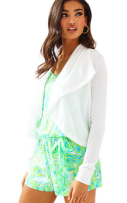 Boulevard Drape Front Cardigan Lilly Pulitzer