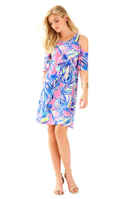 Somerset Open Shoulder Swing Dress 