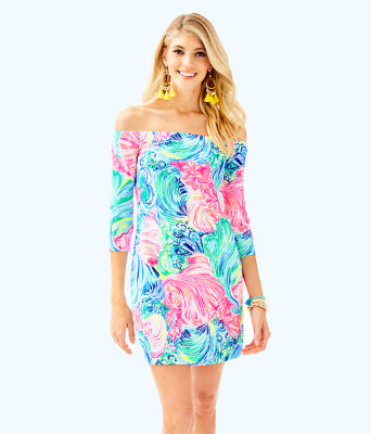 lilly pulitzer off shoulder dress