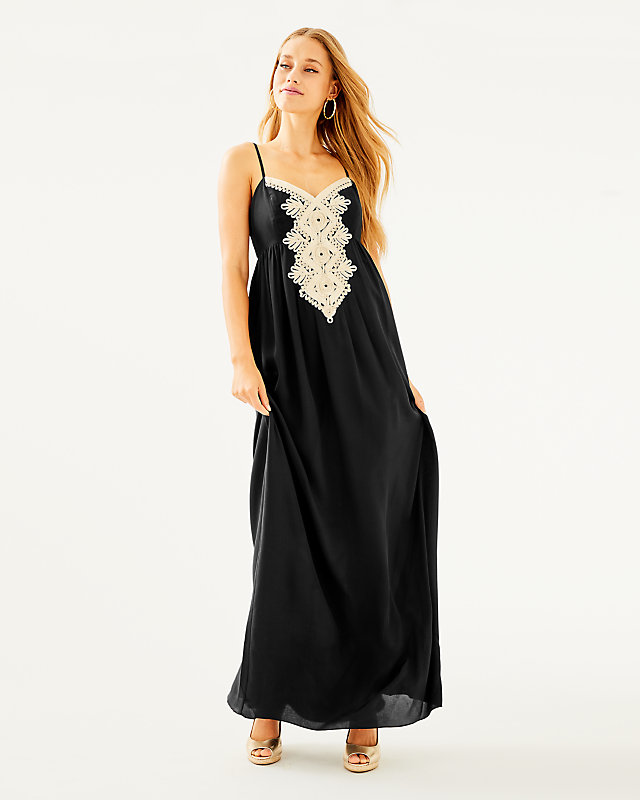 Kelsea Silk Maxi Dress, , large - Lilly Pulitzer