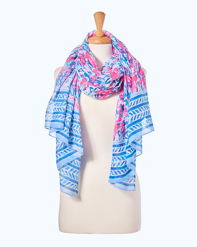 Palm Breeze Wrap, , large - Lilly Pulitzer