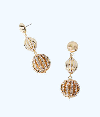 Starburst Drop Earrings, Gold Metallic, large  - Lilly Pulitzer