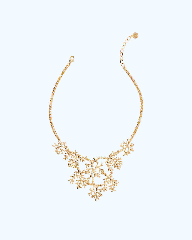 Elsa Necklace, Gold Metallic, large - Lilly Pulitzer