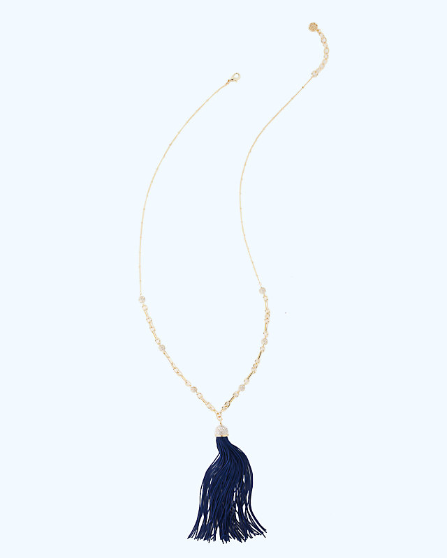 Midnight Tassel Necklace, , large - Lilly Pulitzer