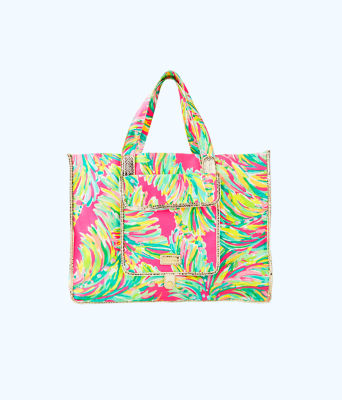 foldable beach tote