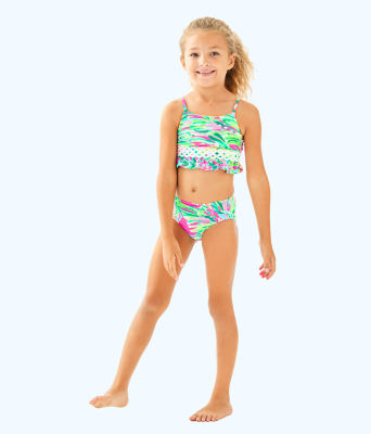 UPF 50+ Girls Katrina Bikini, , large  - Lilly Pulitzer