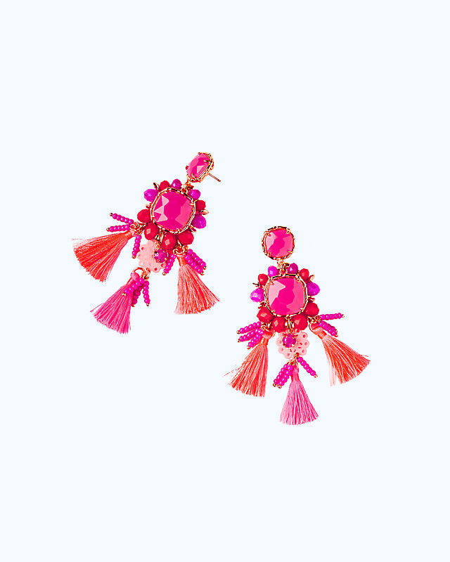 Island Exotic Tassel Earrings, , large - Lilly Pulitzer
