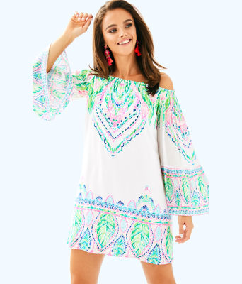 lilly pulitzer off shoulder dress