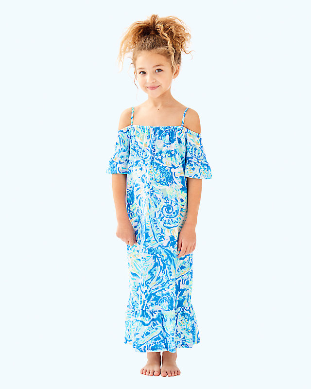 Girls Clary Maxi Dress, , large - Lilly Pulitzer