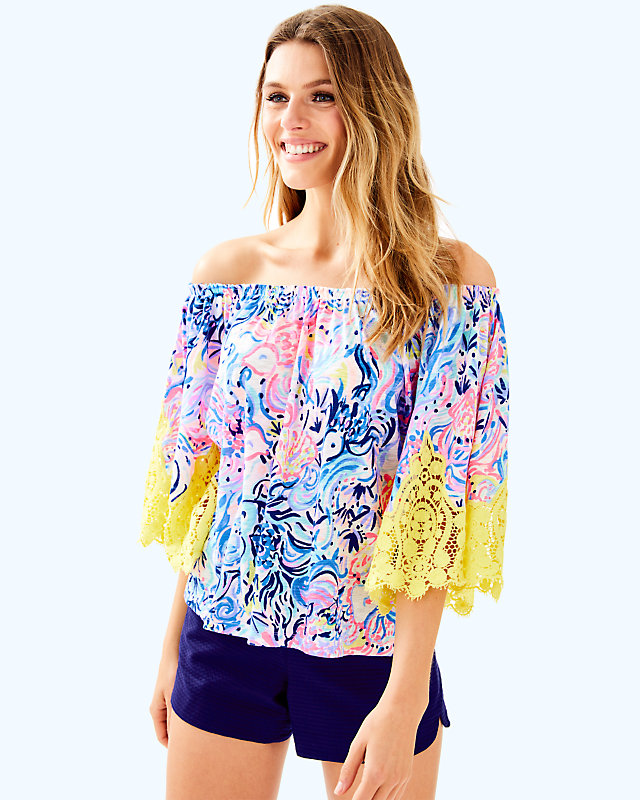 Zaylee Top, , large - Lilly Pulitzer