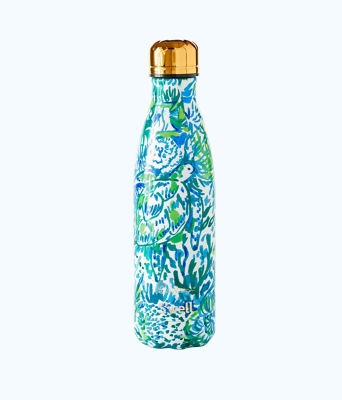 17 oz Swell Bottle, Bennet Blue Swell Race To The Wave, large  - Lilly Pulitzer
