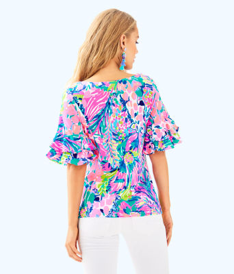 Lula Top, Multi Gumbo Limbo, large image 2 - Lilly Pulitzer