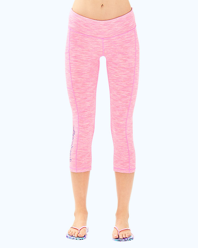 UPF 50+ Luxletic 21" Weekender Crop Pant with Pocket, , large - Lilly Pulitzer