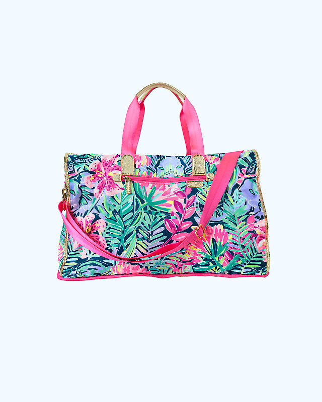Palm Packable Weekender Tote Bag, , large - Lilly Pulitzer