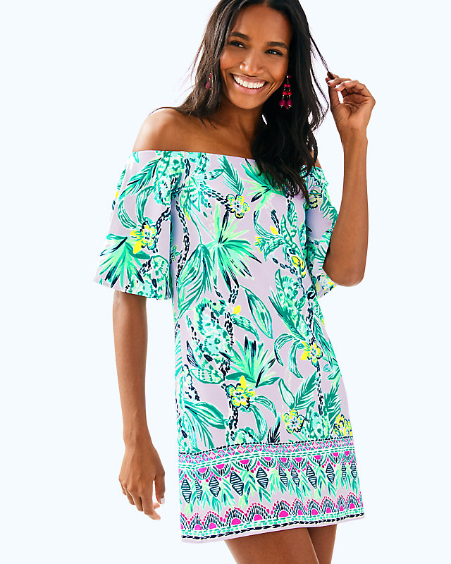Fawcett Off The Shoulder Dress, , large - Lilly Pulitzer