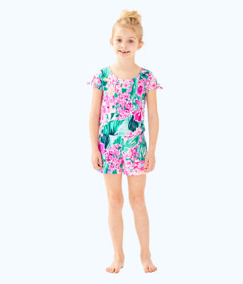 Girls Camryn Romper, , large  - Lilly Pulitzer