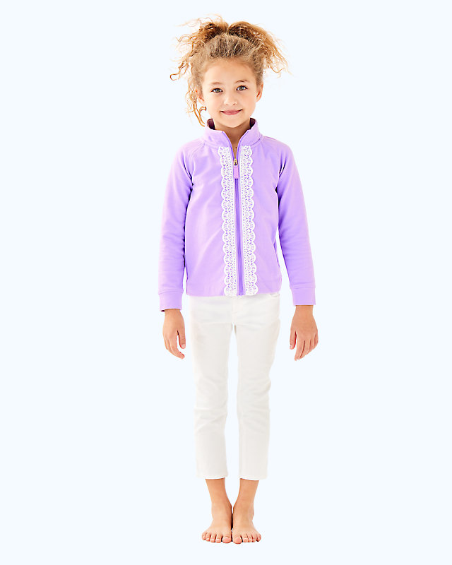 Girls Little Leona Zip Up, , large - Lilly Pulitzer