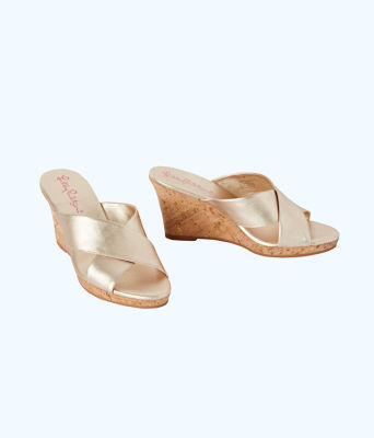 Selena Slide On Wedge Sandal, , large  - Lilly Pulitzer