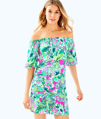 off the shoulder lilly pulitzer dress