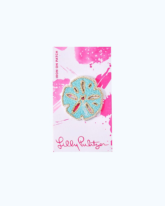 Iron On Sand Dollar Patch, , large - Lilly Pulitzer