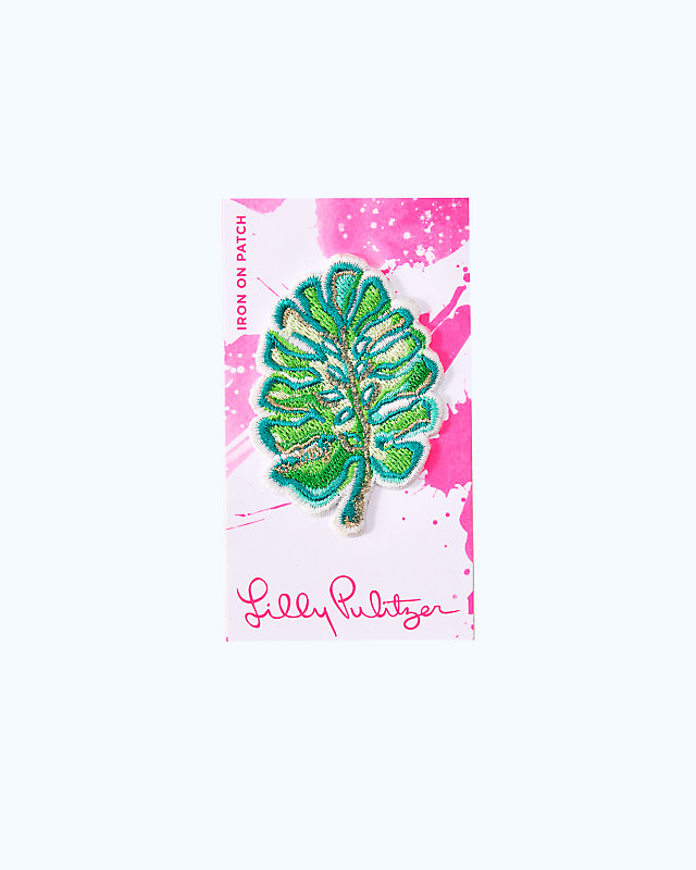 Iron On Banana Leaf Patch, , large - Lilly Pulitzer