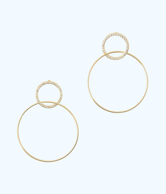 Sunkissed Hoop Earrings, , large  - Lilly Pulitzer