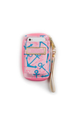 Carded ID Wristlet- Delta Gamma, , large  - Lilly Pulitzer