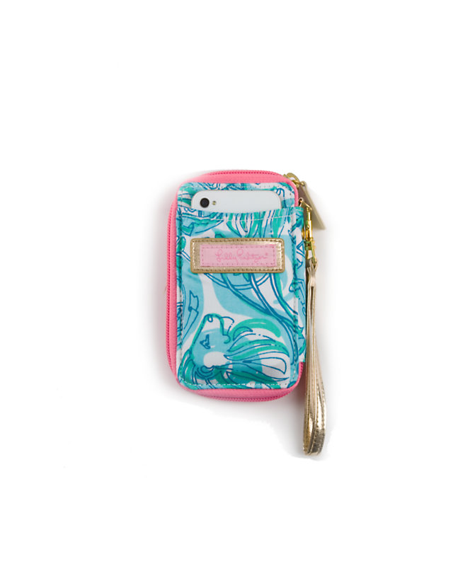 Carded ID Wristlet- Alpha Delta Pi, , large - Lilly Pulitzer