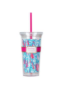 Tumbler With Straw, , large  - Lilly Pulitzer