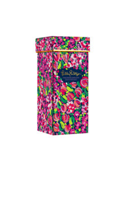 Handpainted Wine Glass, Bright Navy Wild Confetti, large image 2 - Lilly Pulitzer