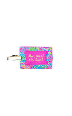 lilly luggage tag