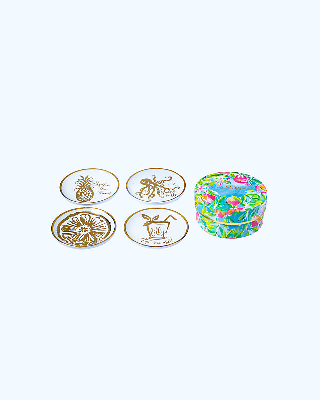 Ceramic Coasters, , large - Lilly Pulitzer