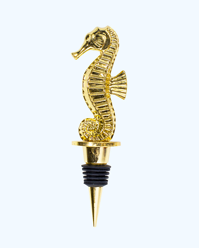 Wine Stopper Seahorse, , large - Lilly Pulitzer
