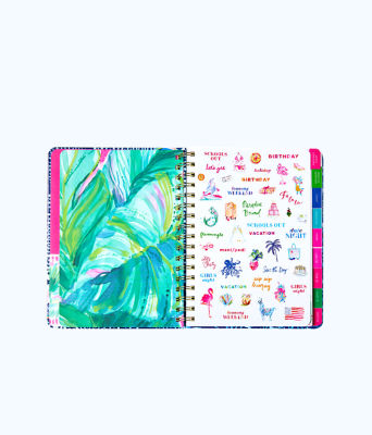 2018 - 2019 17 Month Large Agenda, Multi Party Wave Planner, large image 3 - Lilly Pulitzer