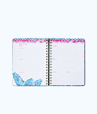 2018 - 2019 17 Month Large Agenda, Multi Party Wave Planner, large image 4 - Lilly Pulitzer