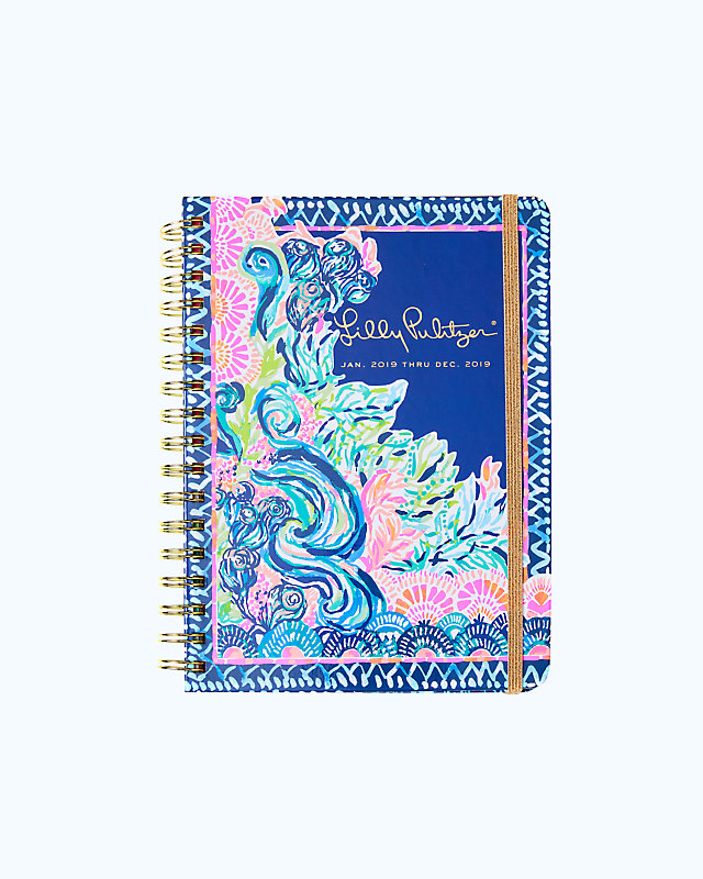 2019 12 Month Large Monthly Agenda, , large - Lilly Pulitzer
