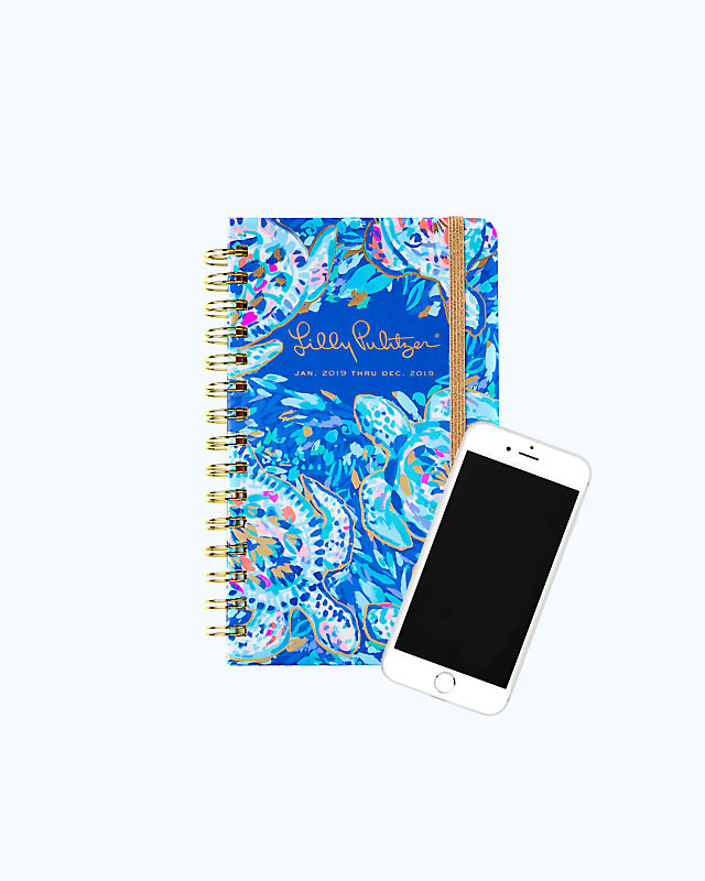 2019 12 Month Medium Monthly Agenda, Multi Party Wave Planner, large image null - Lilly Pulitzer