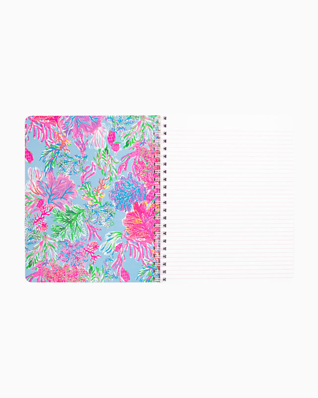 Large Notebook, Celestial Blue Cay To My Heart, large image null - Lilly Pulitzer