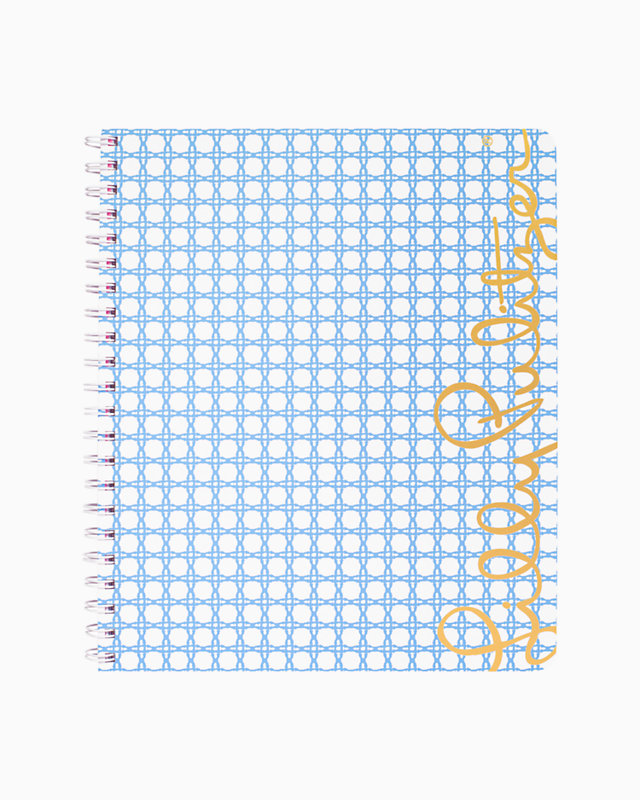 Large Notebook, Resort White Caning, large - Lilly Pulitzer
